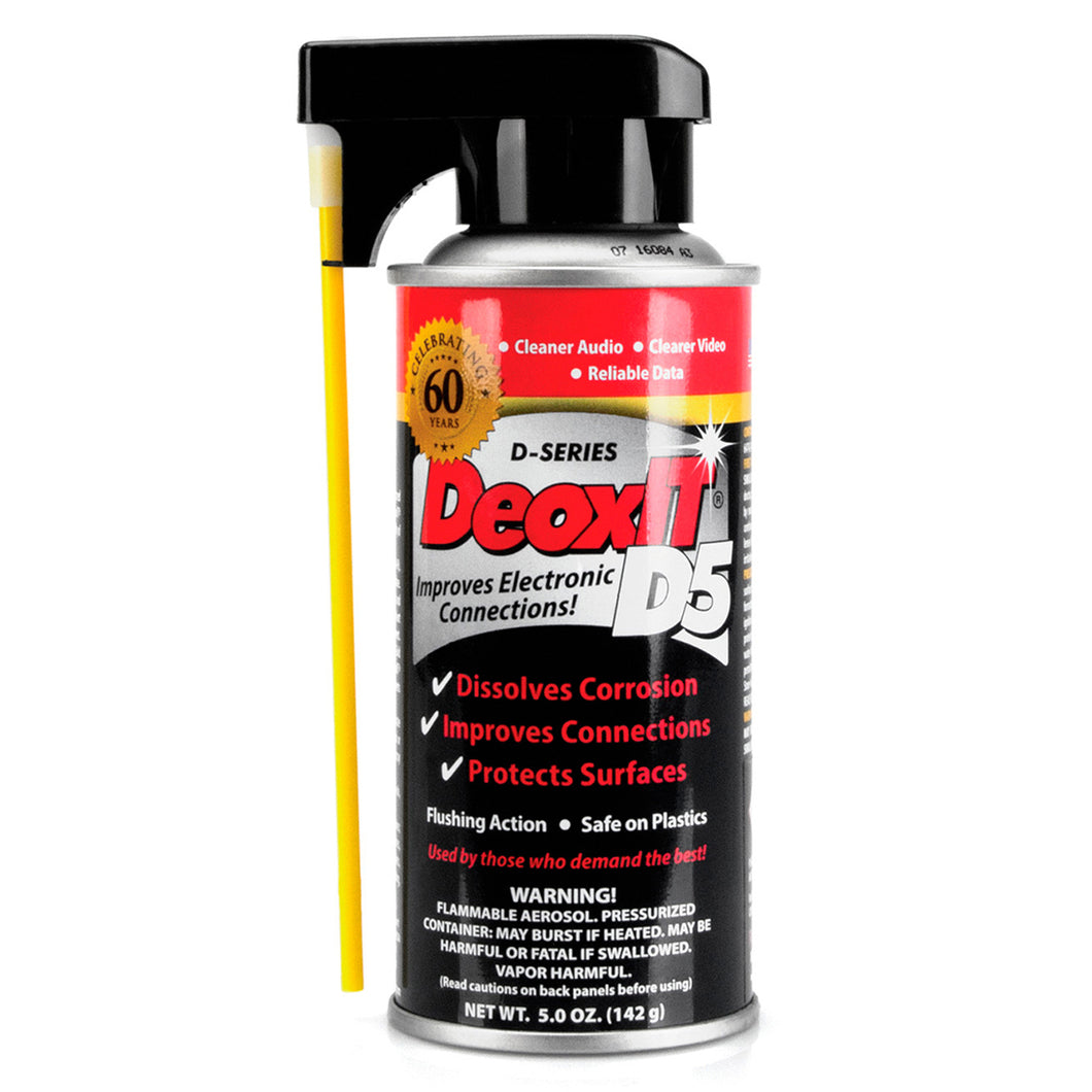 Hosa CAIG DeoxIT 5% Spray Contact Cleaner & Rejuvenator