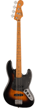 Load image into Gallery viewer, Squier 40th Anniversary Jazz Bass®, Vintage Edition, Maple Fingerboard, Black Anodized Pickguard, Satin Wide 2-Color Sunburst - See Description