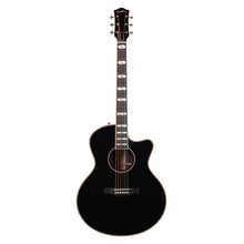 Load image into Gallery viewer, Godin 053353 Connaisseur MJ Blk RW Acoustic Guitar With Hardshell Case - MADE IN CANADA