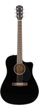 Load image into Gallery viewer, Fender CD-60SCE Dreadnought, Walnut Fingerboard, Black - See Description