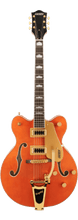 Charger l'image dans la galerie, Gretsch G5422TG Electromatic® Classic Hollow Body Double-Cut with Bigsby® and Gold Hardware, Laurel Fingerboard, Orange Stain - See Description