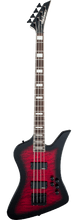 Load image into Gallery viewer, Jackson  JS Series Kelly™ Bird JS3Q, Amaranth Fingerboard, Transparent Red Burst Bass Guitar - See Description