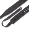 Charger l'image dans la galerie, Levy’s Butter Double Stitch Black Guitar Strap - M17BDS-BLK