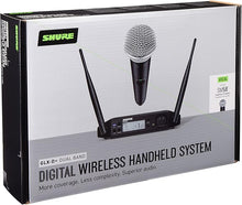 Load image into Gallery viewer, Shure GLXD24+/SM58 Dual Band Pro Digital Wireless Microphone System with SM58 Handheld Vocal Mic - See Description