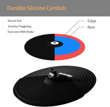 Charger l'image dans la galerie, Avatar CBL15112-C 12" Dual-zone Cymbal With Choke Universal Expansion Cymbal Bundle for Electronic Drum Set