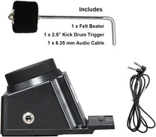 Load image into Gallery viewer, Avatar Bass Drum Trigger Realistic Kick Drum Pad With Felt Beater Hammer for Percussion Pad Multipad Electric Drum Set