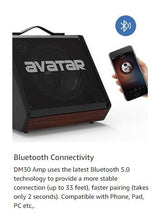 Load image into Gallery viewer, AVATAR DM30  DRUM AMP MONITOR WITH BLUETOOTH 30 WATTS RMS