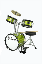 Load image into Gallery viewer, De Rosa USA 3 Piece 12" Kid's Junior Drum Set Complete - Black Friday Sale