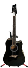 Load image into Gallery viewer, KONA K1BK K1 Series Acoustic Dreadnought Cutaway Guitar - Black - PRE OWNED