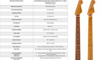 Load image into Gallery viewer, Fender ROASTED MAPLE STRATOCASTER® NECK, 21 NARROW TALL FRETS, 9.5″, PAU FERRO, C SHAPE