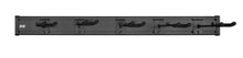 Load image into Gallery viewer, Levy’s Wall Mounted 5-Space Slatwall Guitar Hanger Panel in Black