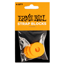 Charger l'image dans la galerie, Ernie Ball Strap Blocks - Lot de 4 - Noir/Rouge
