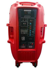 Load image into Gallery viewer, 15" Portable Bluetooth DJ Speaker with Stand - BLUE