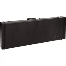 Load image into Gallery viewer, Fender Classic Series wood guitar case in blackout for Strat and Tele models with plush interior and accessory compartment