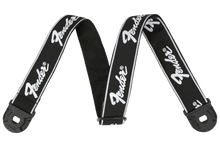 Charger l'image dans la galerie, Fender Quick Grip Locking End Strap, 2'' - Black with White Running Logo