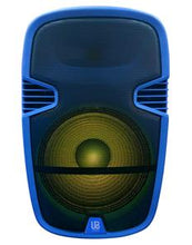 Load image into Gallery viewer, 15&quot; Portable Bluetooth DJ Speaker with Stand - BLUE

