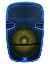 Load image into Gallery viewer, 15" Portable Bluetooth DJ Speaker with Stand - BLUE