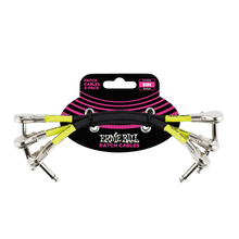 Load image into Gallery viewer, Ernie Ball 6'' Pancake Patch Cables - 3 Pack - Various Colours