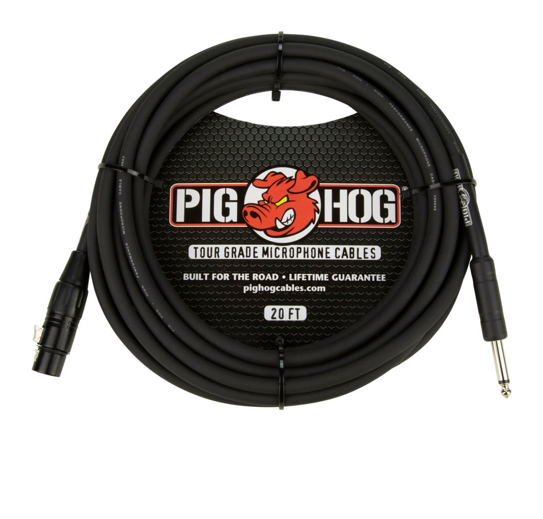PIG HOG PHM20Z HI-Z MIC CABLE, 20FT