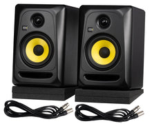 Load image into Gallery viewer, KRK Classic 5 CL5-G3PK1 Studio Monitor Package with Cables & Isolation Pads