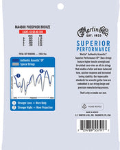 Load image into Gallery viewer, Martin Authentic  SP® 4 String Acoustic Bass Guitar Strings, 92/8 Phosphor Bronze