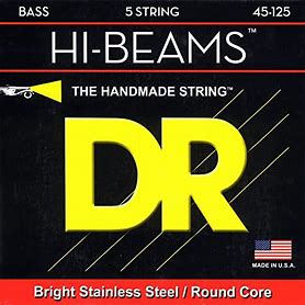 DR Strings Hi-Beam Medium 5 String Bass Round core 45-125
