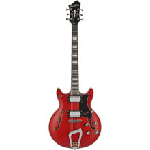 Charger l'image dans la galerie, Hagstrom Alvar Semi Hollow Electric Guitar - Wild Cherry Transparent - PRE OWNED