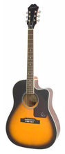 Charger l'image dans la galerie, Epiphone AJ-220SCE Guitare électrique acoustique en épicéa massif avec pan coupé - Ébène