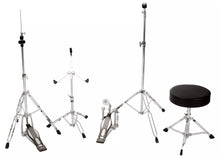 Load image into Gallery viewer, Mapex Tornado 5-Piece Drum Kit (22,10,12,16,SD) with Cymbals and Hardware - Black - Pre Owned