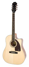 Charger l'image dans la galerie, Epiphone AJ-220SCE Guitare électrique acoustique en épicéa massif avec pan coupé - Ébène