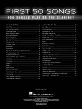 Charger l'image dans la galerie, LES 50 PREMIÈRES CHANSONS À JOUER À LA CLARINETTE