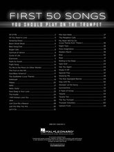 Load image into Gallery viewer, FIRST 50 SONGS YOU SHOULD PLAY ON THE TRUMPET