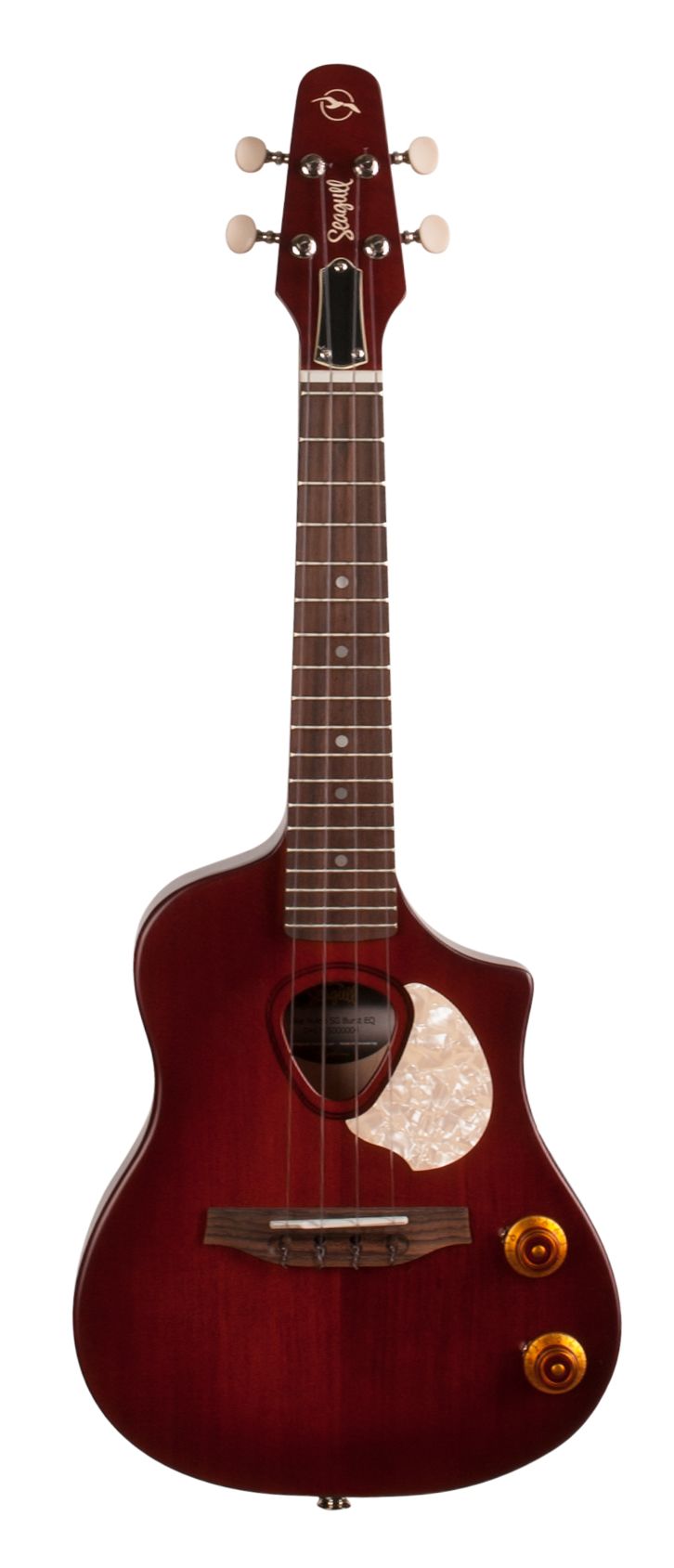 Seagull 046355 Acoustic Electric Ukulele Nylon SG Burst EQ with Carrying Bag MADE In CANADA