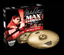 Charger l'image dans la galerie, SABIAN 15005MPM HH Mid Max Stax cymbal set with Mike Portnoy branding and packaging