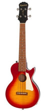 Load image into Gallery viewer, Epiphone Les Paul Acoustic/Electric Tenor Ukulele - Cherry Sunburst-(7903867666687)