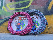 Load image into Gallery viewer, Pig Hog Pink Graffiti - 20FT Right Angle Instrument Cable