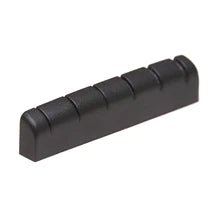 Load image into Gallery viewer, BLACK TUSQ XL SLOTTED GIBSON STYLE NUT 43MM PT-6010-00-(7763748421887)