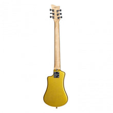 Load image into Gallery viewer, Hofner HOF-HCT-SH-GT-O Shorty Electric Travel Guitar - Gold Top - with Gig Bag