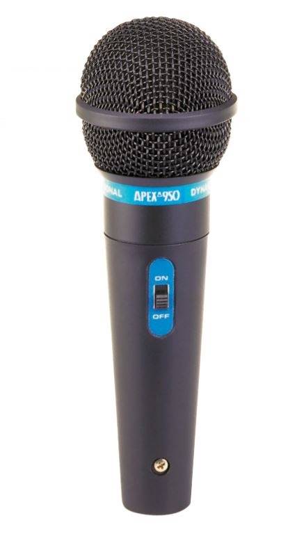 Apex Hand Held Dynamic Microphone w/ 1/4-inch Cable