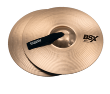Charger l'image dans la galerie, SABIAN 41222X 12" B8X Band Cymbals durable lightweight hammered bronze cymbal pair for youth ensembles