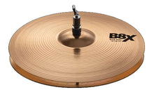 Load image into Gallery viewer, SABIAN 41403X 14-inch B8X Rock Hi Hat cymbals in bronze with mounting stand