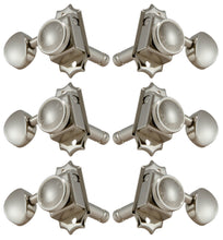 Charger l'image dans la galerie, Grover 533N Vintage Locking Rotomatics avec bouton en métal - Mécaniques pour guitare, 3 + 3 - Nickel