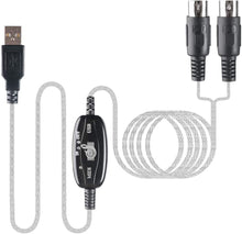 Load image into Gallery viewer, USB to MIDI Cable Converter 2 in 1