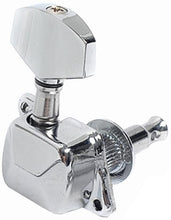 Charger l'image dans la galerie, 3 Gauche 3 Droite Semi-fermé Guitare Cordes Tuning Pegs Tuners Machine Heads Set pour Guitare Électrique/Acoustique, Chrome