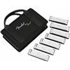 Load image into Gallery viewer, BLUES DELUXE HARMONICAS - Set of 7 WITH CASE (D, G, E, F, C, B Flat & A Keys)-(7794971214079)