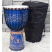 Load image into Gallery viewer, ECKO 65CM CARVED DJEMBE - ELEPHANT BLUE-(7907434692863)
