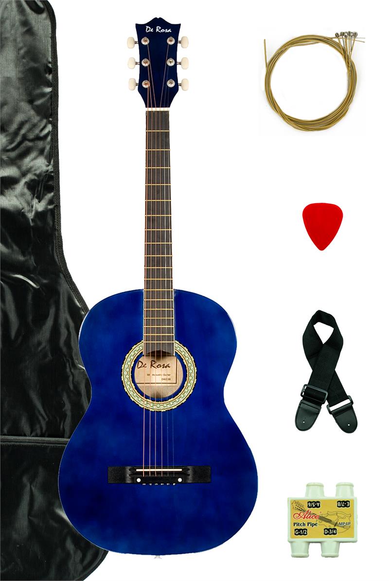 De Rosa USA 38" Acoustic Guitar Complete Package-(6936938021058)