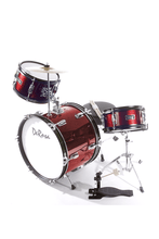 Charger l'image dans la galerie, De Rosa USA 3 piece 16 inch kids junior drum set with birch wood shells and metal hardware