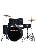 Load image into Gallery viewer, Huntington USAHuntington USA 5 Piece Drum Kit Complete Full SizeThis is a complete full size drum kit. Comes with everything a drummer needs to play. Constructed with multi-ply select hardwood shells, it has much of the same qualJJ Music Sales