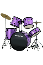 Load image into Gallery viewer, Huntington USAHuntington USA 5 Piece Drum Kit Complete Full SizeThis is a complete full size drum kit. Comes with everything a drummer needs to play. Constructed with multi-ply select hardwood shells, it has much of the same qualJJ Music Sales